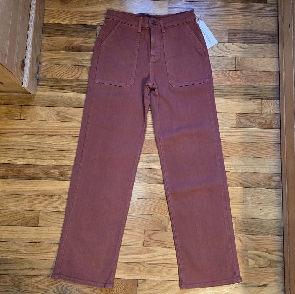 Modern American Farrah High Rise Rust Colored Jeans Size 26, NWT